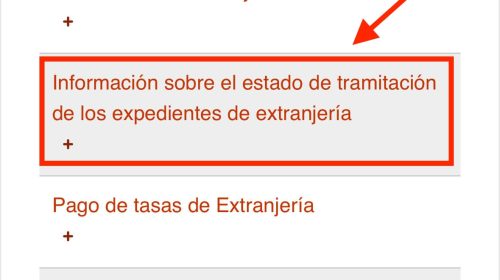 consulta expediente extranjería